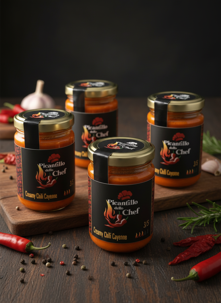 Creamy Chili Cayenne Media Family Box da 4 vasetti – Picantillo dello Chef