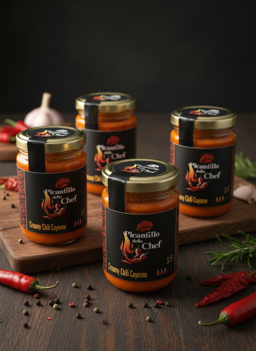 Crema piccante Cayenne Media Family Box 4 x 125 g – Picantillo dello Chef